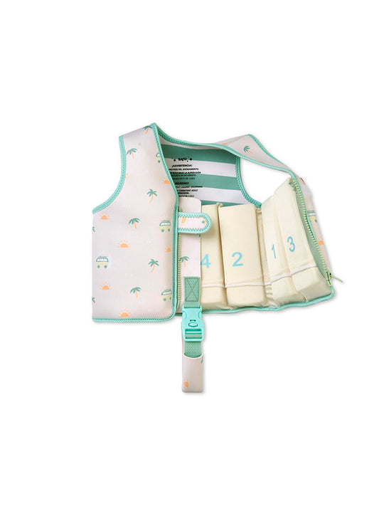 BABY DUCKS SAGE FLOAT VEST 1-3 years