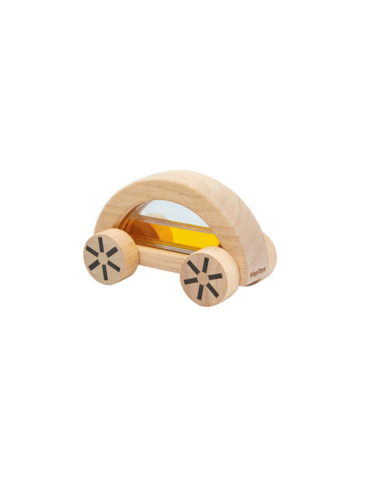 COCHE AMARILLO MADERA