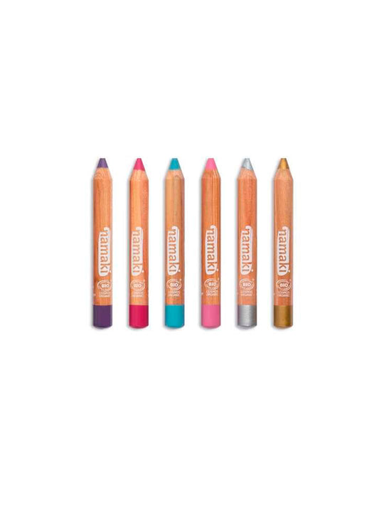 SET 6 RAINBOW MAKEUP PENCILS 