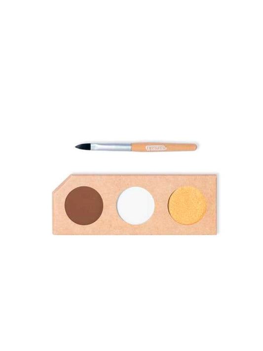 KIT MAQUILLAJE (DORADO-BLANCO-MARRÓN)