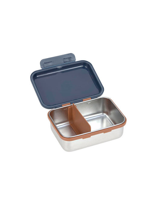 TUPPER-LUNCH BOX STAINLESS STEEL SMILE NAVY