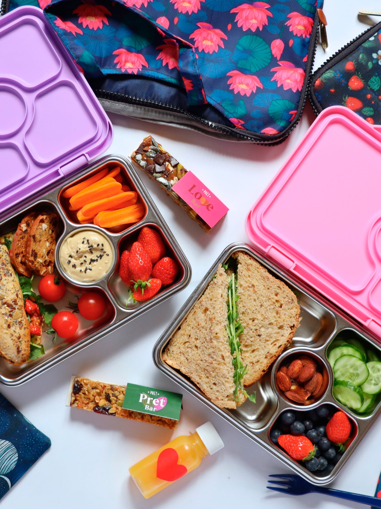 YUMBOX PRET ACERO INOX 4 SECCIONES GLITTER