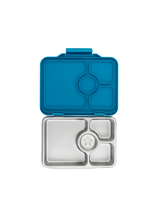 YUMBOX PRET ACERO INOX 4 SECCIONES AZUL