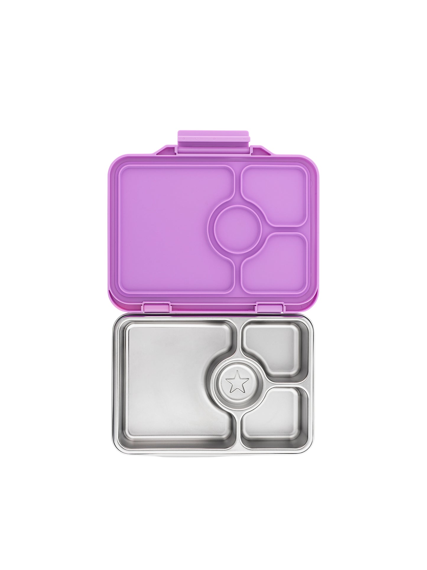 YUMBOX PRET ACERO INOX 4 SECCIONES LAVANDA