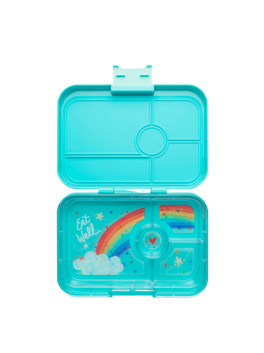 YUMBOX TAPAS 4 SECCIONES RAINBOW AQUA