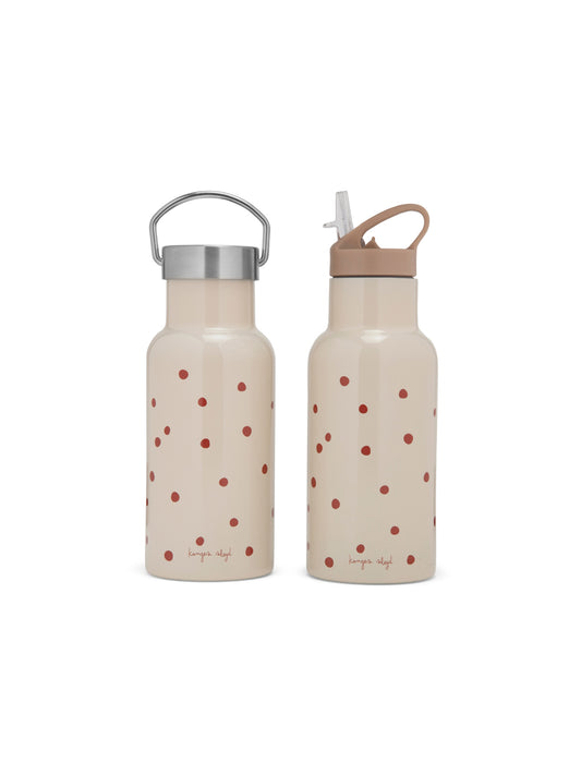 BOTELLA TÉRMICA RED DOTS 2 TAPONES Konges Slojd KIDSME