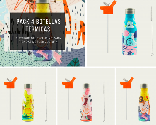 BOTELLA TÉRMICA JUNGLE PARK Cool Bottles KIDSME