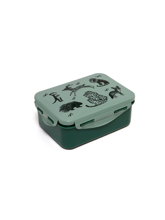 CAJA ALMUERZO BLACK ANIMALS SALIE Petit Monkey KIDSME